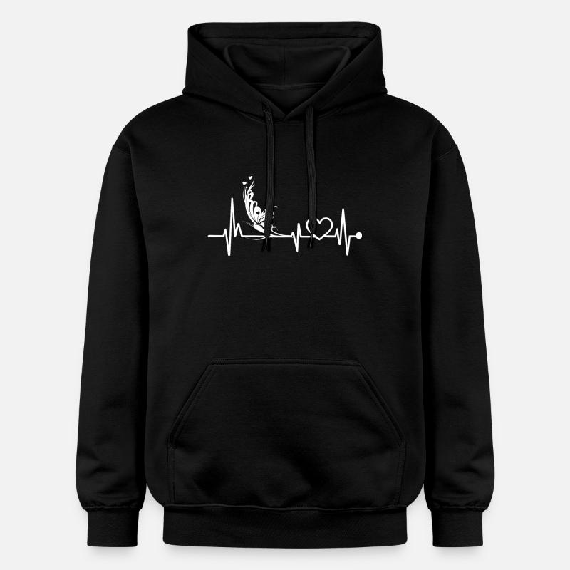 Papillon - Sweat à capuche Softstyle® Gildan Unisexe - noir