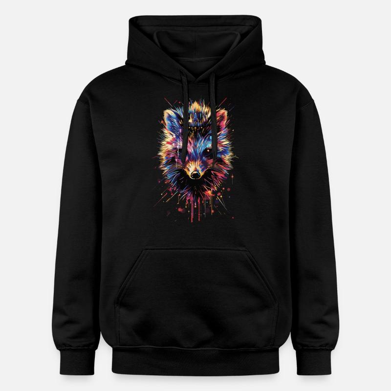 Hérisson - Sweat à capuche Softstyle® Gildan Unisexe - noir