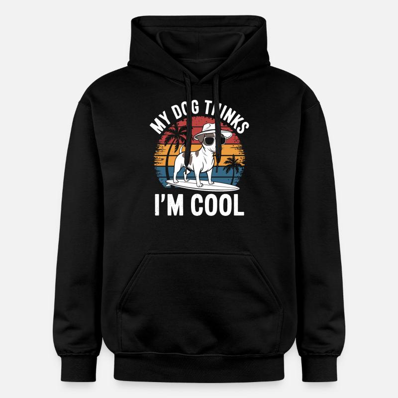 Propriétaire d’un Jack Russell Terrier - Sweat à capuche Softstyle® Gildan Unisexe - noir
