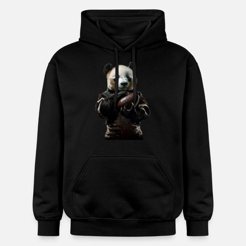 Panda - Sweat à capuche Softstyle® Gildan Unisexe - noir