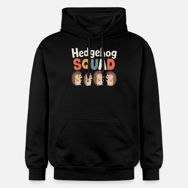 Hedgehog Groups conçoit Hedgehog Squad - Sweat à capuche Softstyle® Gildan Unisexe - noir
