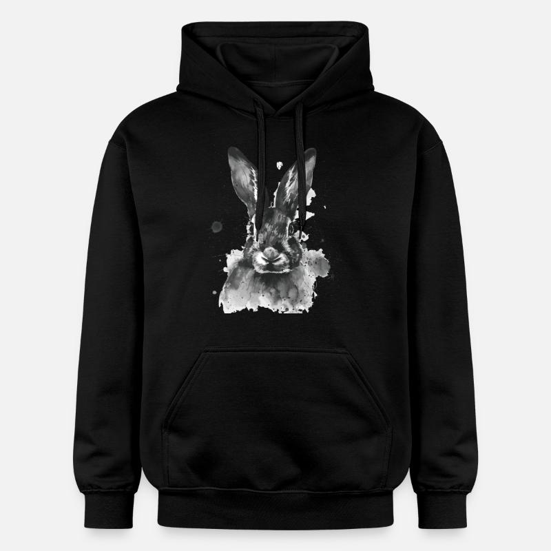 Lapin - Sweat à capuche Softstyle® Gildan Unisexe - noir