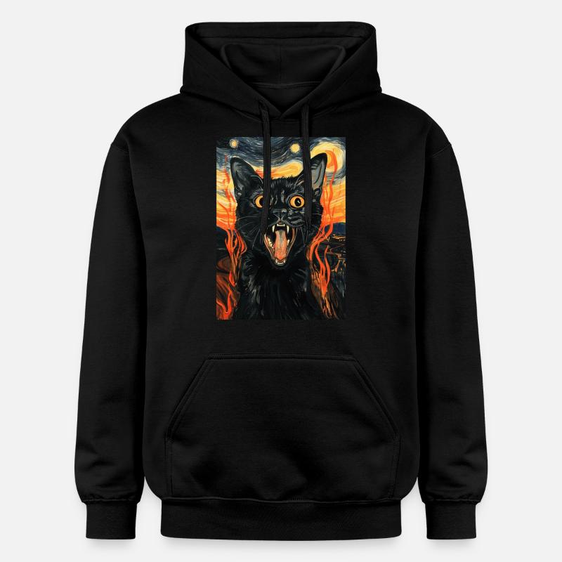Chat - Sweat à capuche Softstyle® Gildan Unisexe - noir