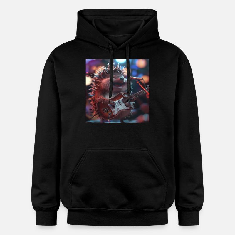 Hérisson - Sweat à capuche Softstyle® Gildan Unisexe - noir