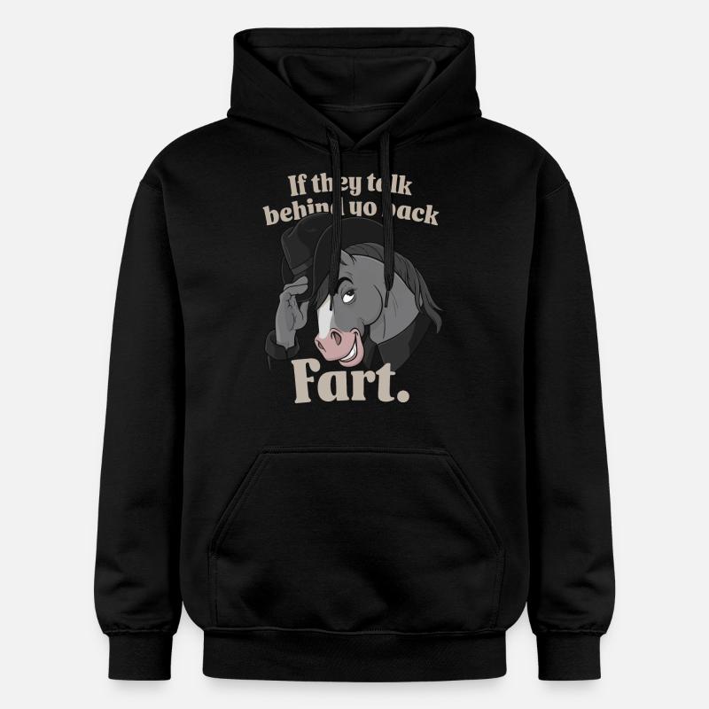 Cheval - Sweat à capuche Softstyle® Gildan Unisexe - noir