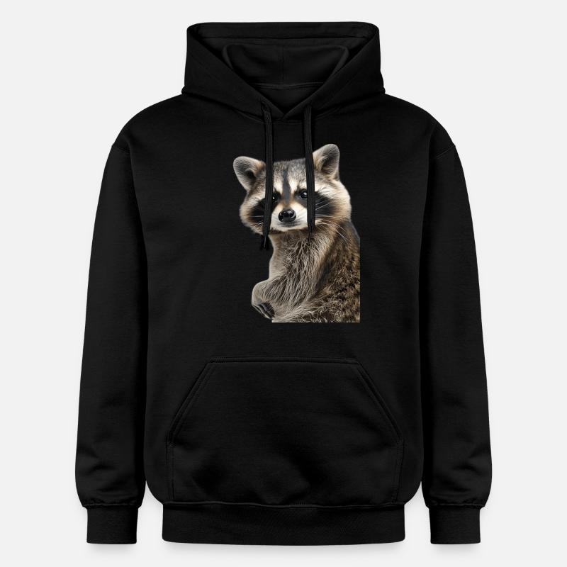 Raton laveur - Sweat à capuche Softstyle® Gildan Unisexe - noir