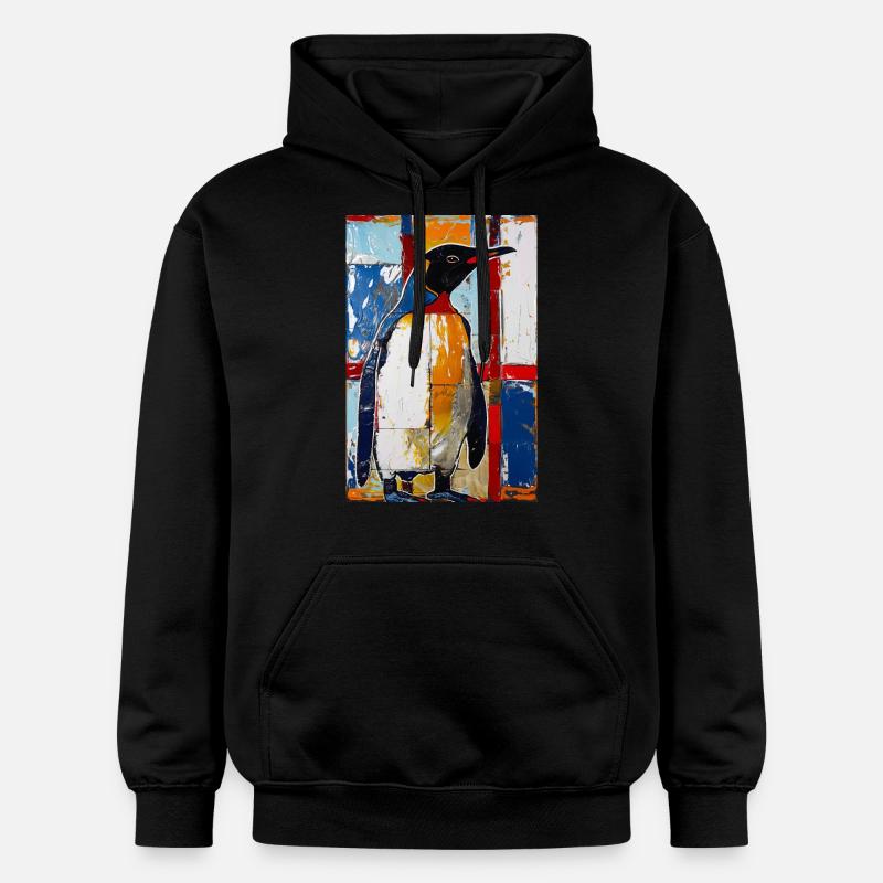 Pingouin - Sweat à capuche Softstyle® Gildan Unisexe - noir