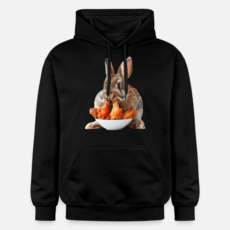 Lapin - Sweat à capuche Softstyle® Gildan Unisexe - noir