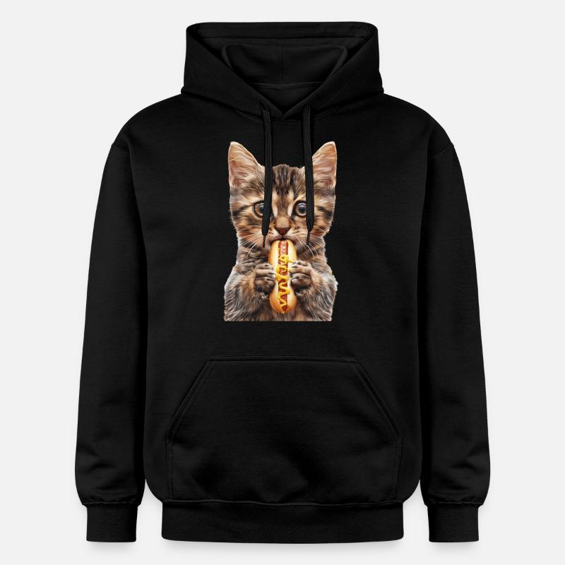 Chat - Sweat à capuche Softstyle® Gildan Unisexe - noir