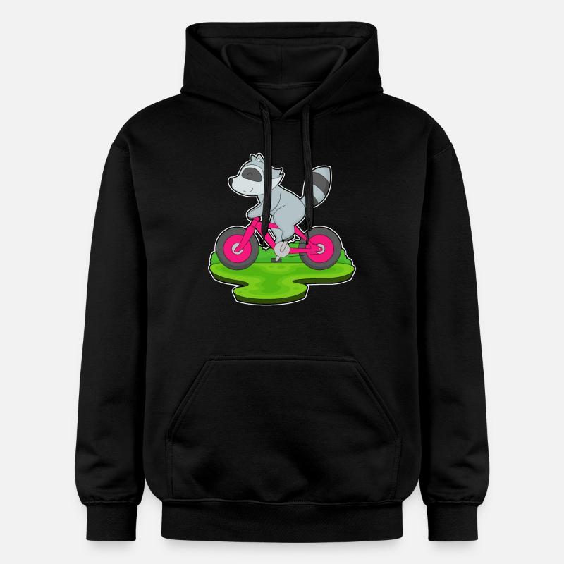 Vélo raton laveur - Sweat à capuche Softstyle® Gildan Unisexe - noir