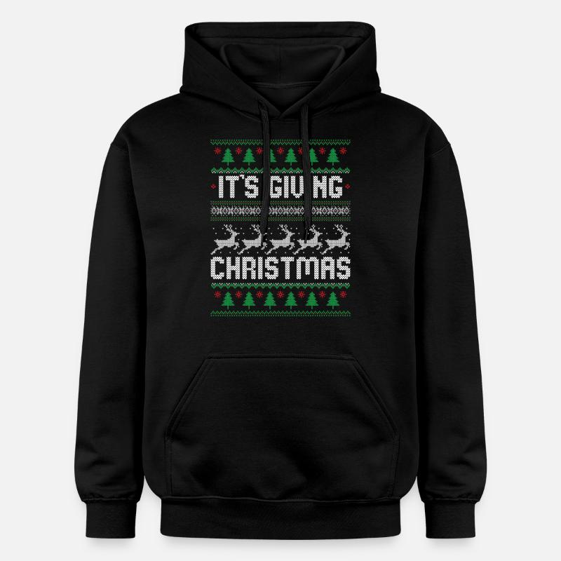 C’est donner Noël - Sweat à capuche Softstyle® Gildan Unisexe - noir
