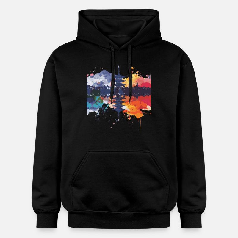 Nagano - Sweat à capuche Softstyle® Gildan Unisexe - noir