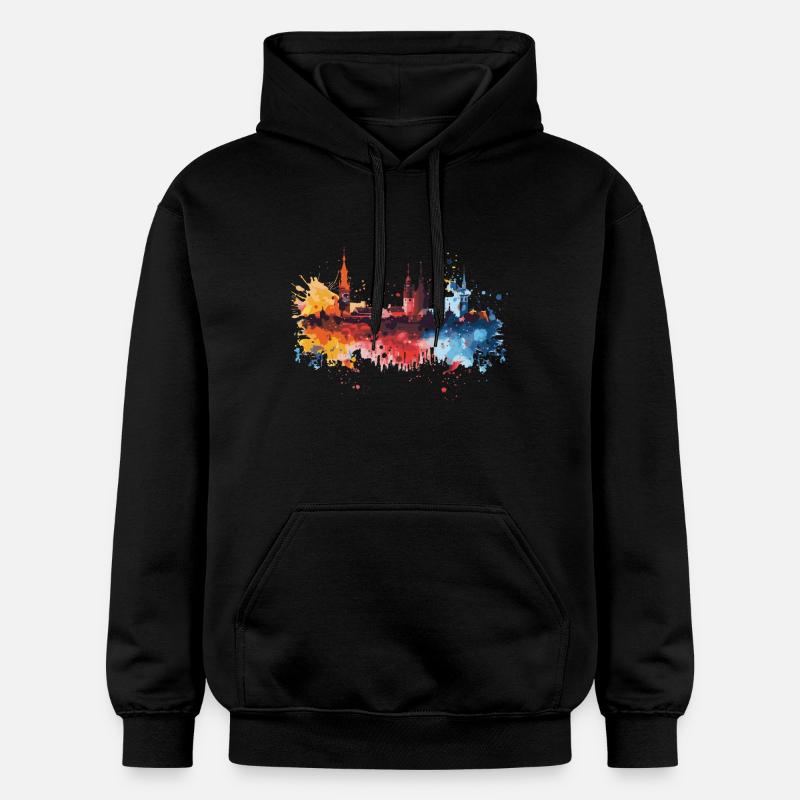 Tarnów - Sweat à capuche Softstyle® Gildan Unisexe - noir