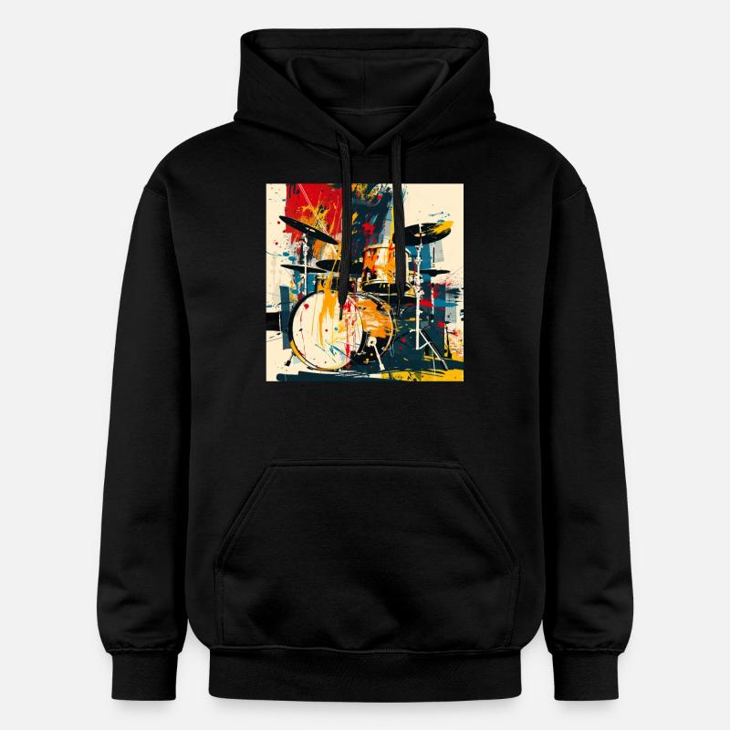 Percussion - Sweat à capuche Softstyle® Gildan Unisexe - noir