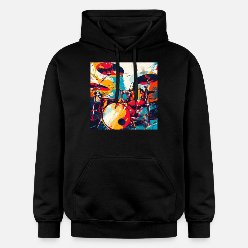 Percussion - Sweat à capuche Softstyle® Gildan Unisexe - noir