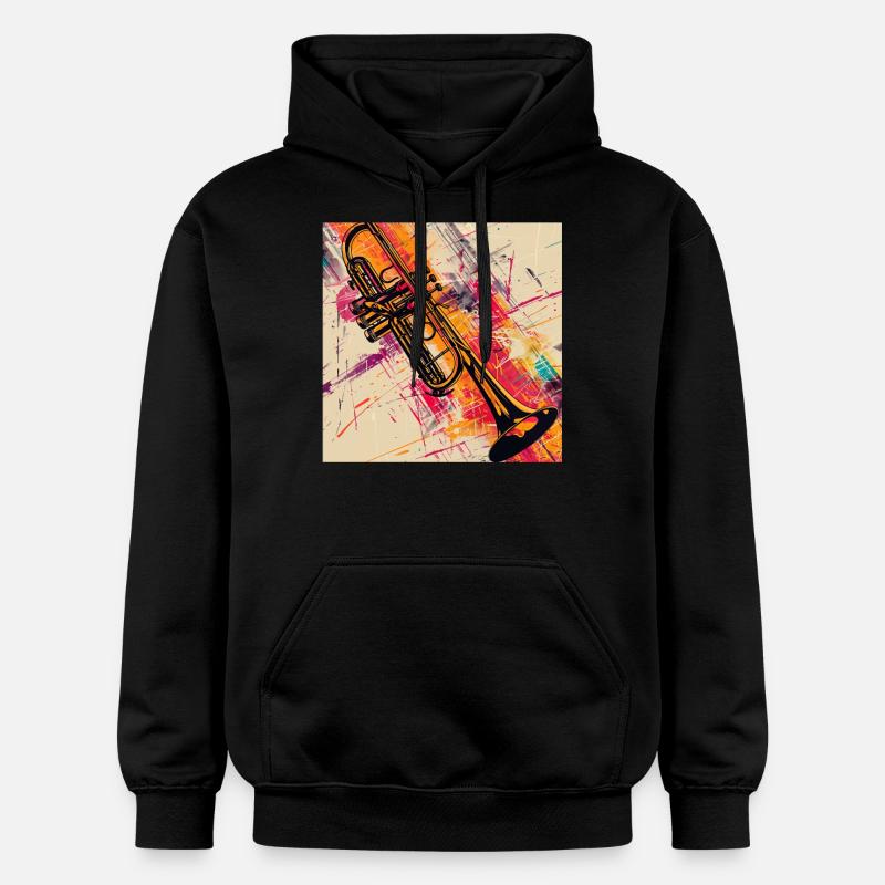Trompette - Sweat à capuche Softstyle® Gildan Unisexe - noir