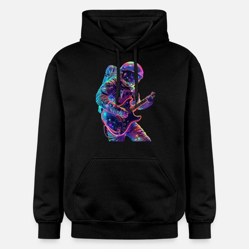 Guitare astronaute - Sweat à capuche Softstyle® Gildan Unisexe - noir