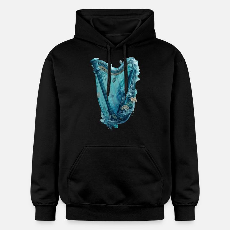 Harpe à poisson - Sweat à capuche Softstyle® Gildan Unisexe - noir