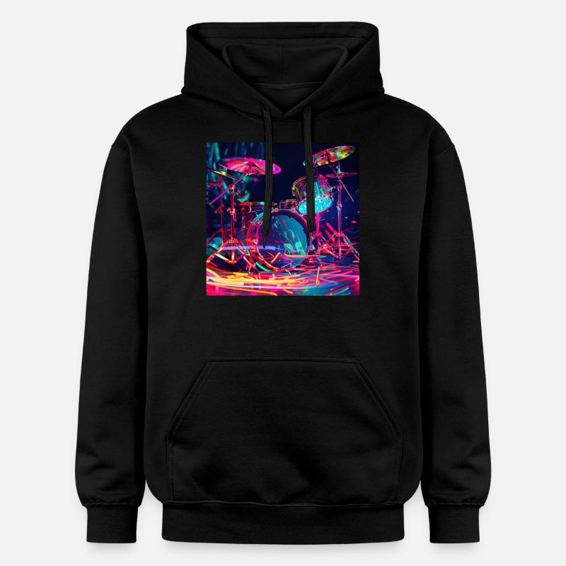 Percussion - Sweat à capuche Softstyle® Gildan Unisexe - noir