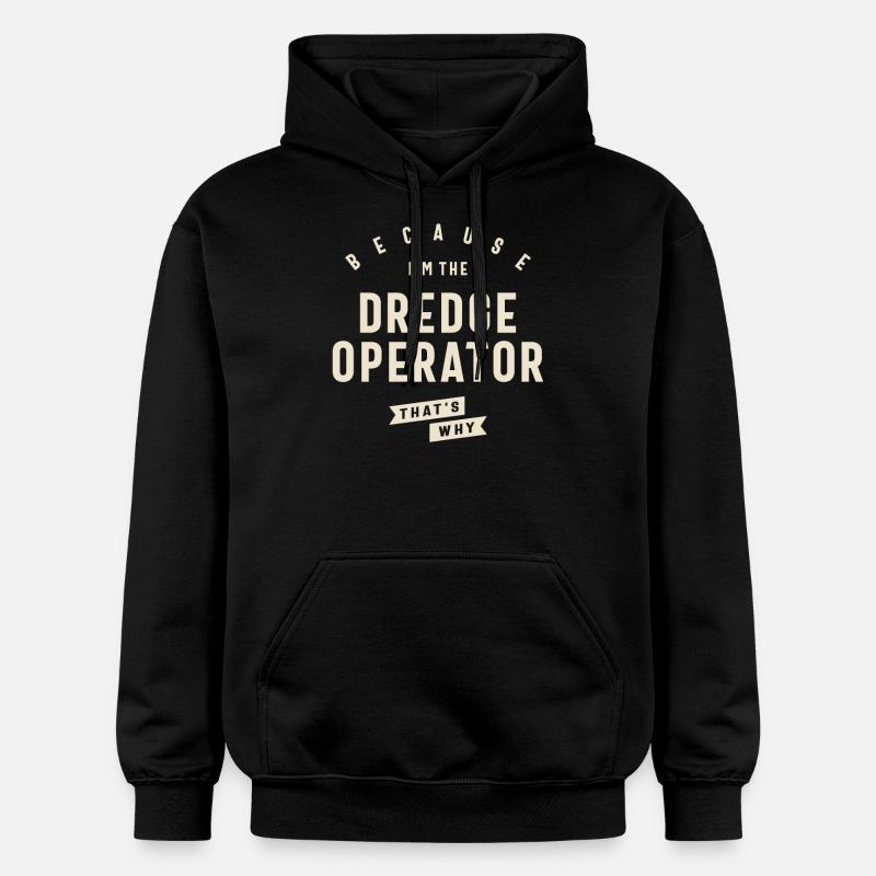 Baggerfahrer mutige Aussage - Gildan Unisex Softstyle® Midweight Hoodie - Schwarz