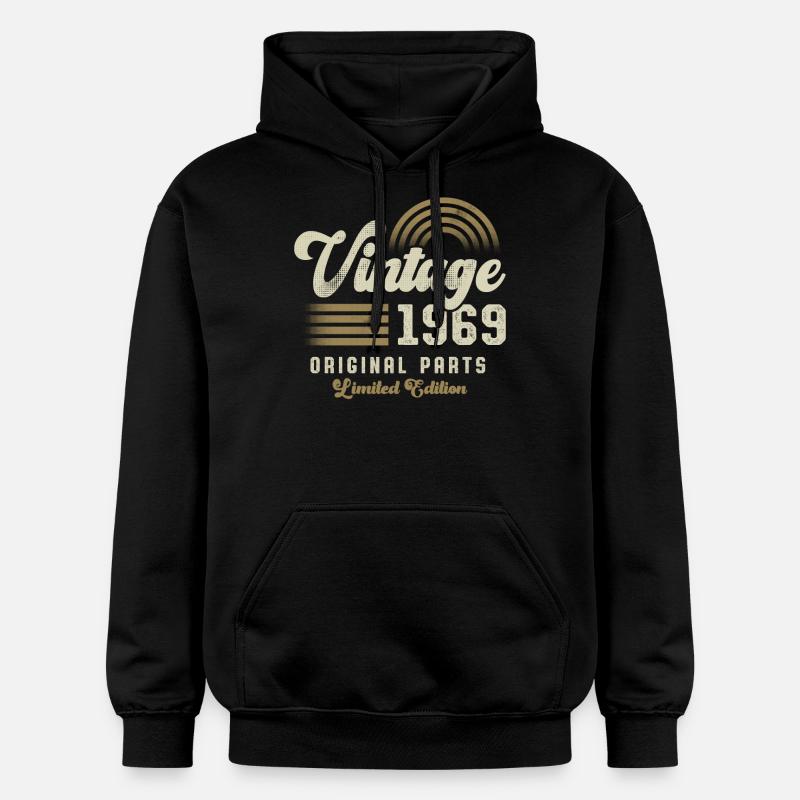Millésime 1969 Anniversaire Rétro - Sweat à capuche Softstyle® Gildan Unisexe - noir