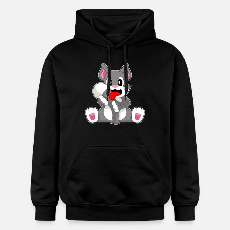 Langue de chat - Sweat à capuche Softstyle® Gildan Unisexe - noir