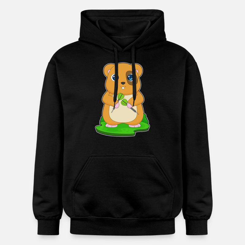 Fléchette de hamster Dartpfeil - Sweat à capuche Softstyle® Gildan Unisexe - noir