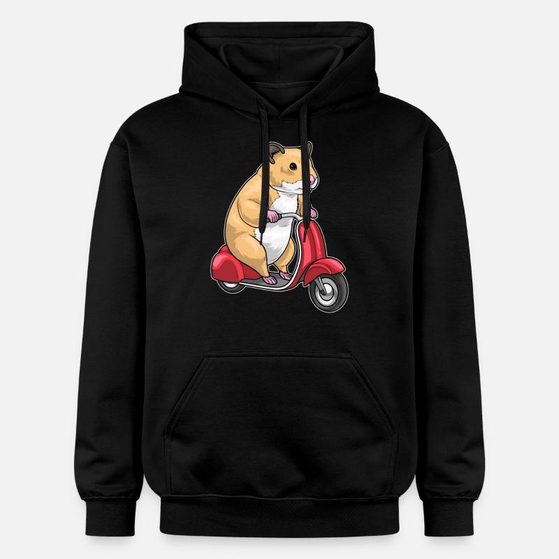 Hamster Scooter - Sweat à capuche Softstyle® Gildan Unisexe - noir