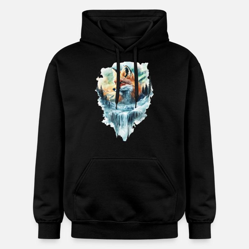 Fuchs - Gildan Unisex Softstyle® Midweight Hoodie - Schwarz