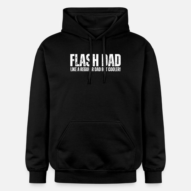 Bloc Flash Papa Boulderer - Sweat à capuche Softstyle® Gildan Unisexe - noir