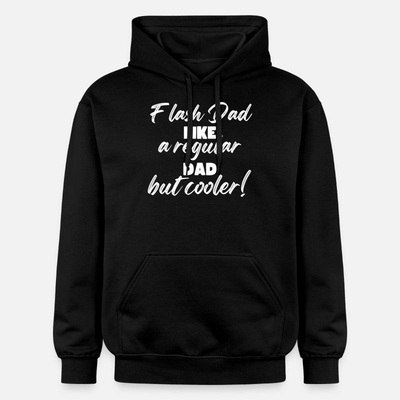 Bloc Flash Papa Boulderer - Sweat à capuche Softstyle® Gildan Unisexe - noir