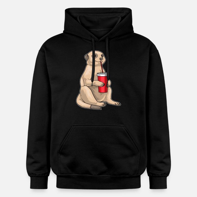 Mug suricate - Sweat à capuche Softstyle® Gildan Unisexe - noir
