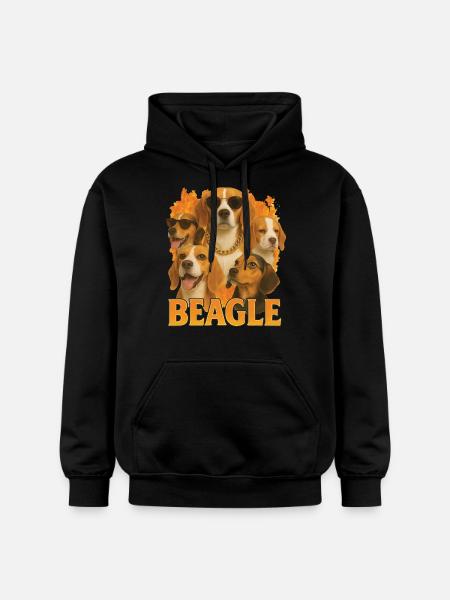 Beagle - Gildan Unisex Softstyle® Midweight Hoodie - Schwarz