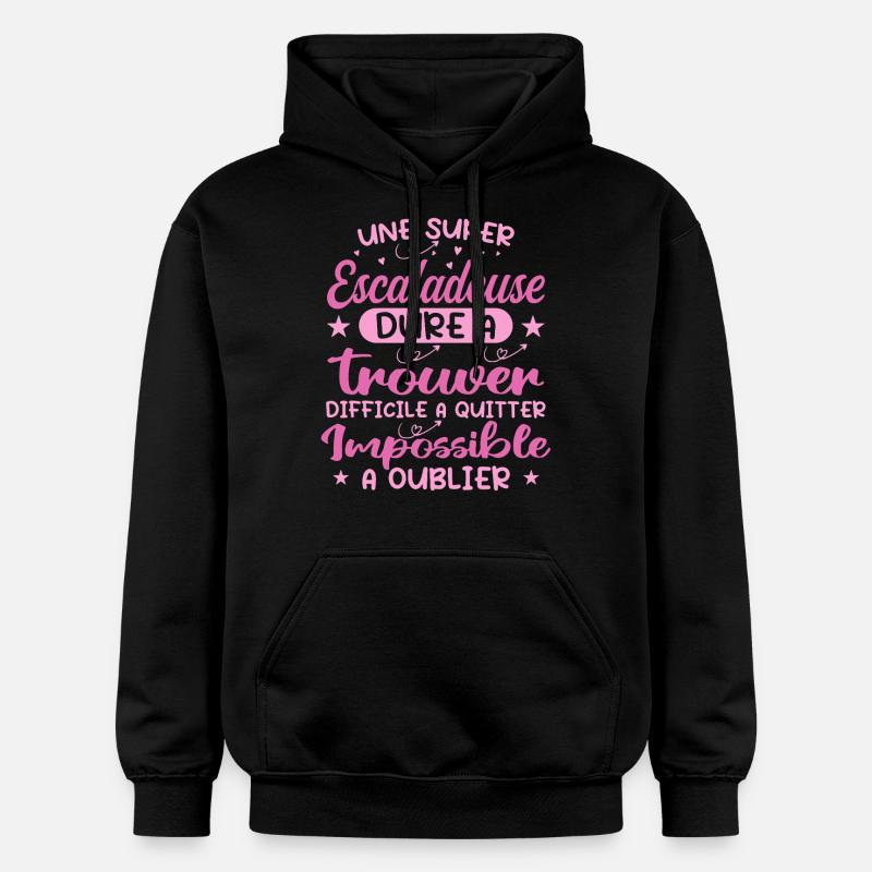 Ein Superkletterer - Kletterer Geschenk - Gildan Unisex Softstyle® Midweight Hoodie - Schwarz