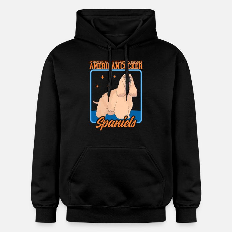 Cocker américain Spaniel cadeau - Sweat à capuche Softstyle® Gildan Unisexe - noir