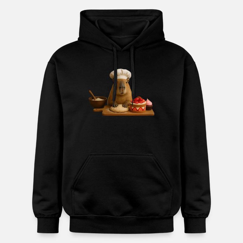 Cuisson du capybara - Sweat à capuche Softstyle® Gildan Unisexe - noir