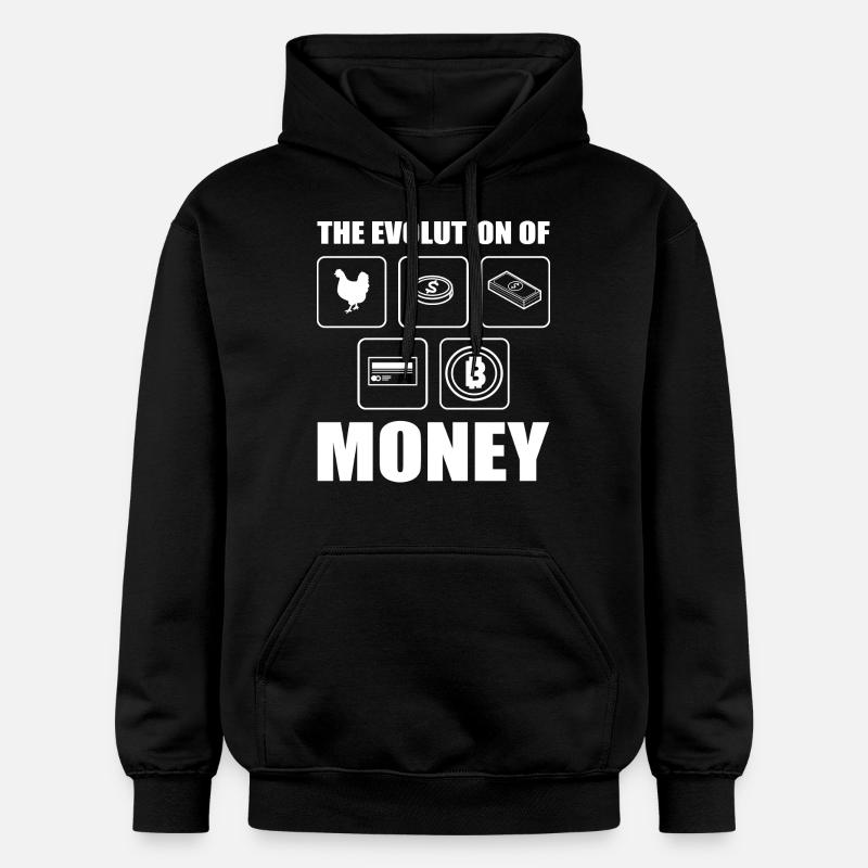 Évolution du bitcoin - Sweat à capuche Softstyle® Gildan Unisexe - noir