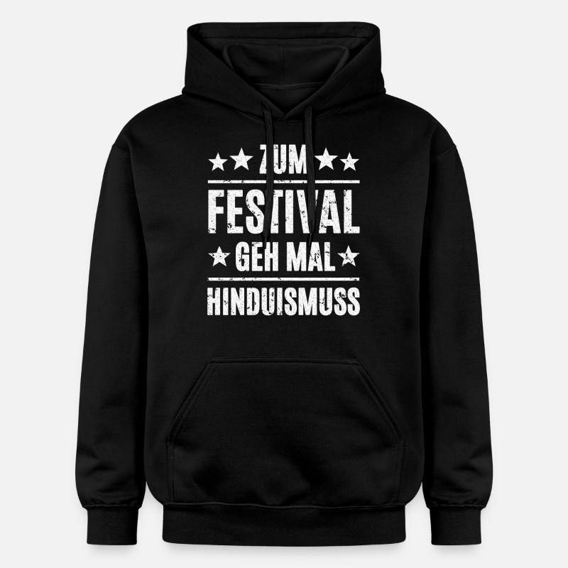 Festival de l’hindouisme - Sweat à capuche Softstyle® Gildan Unisexe - noir