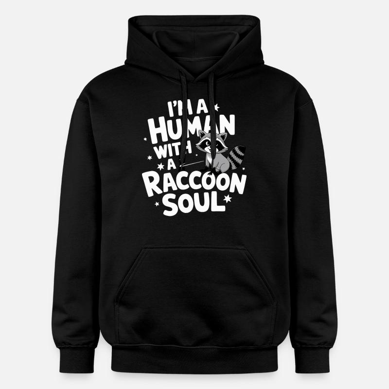 Raton laveur - Sweat à capuche Softstyle® Gildan Unisexe - noir