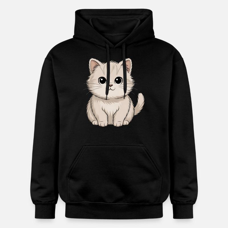 Chat persan - Sweat à capuche Softstyle® Gildan Unisexe - noir