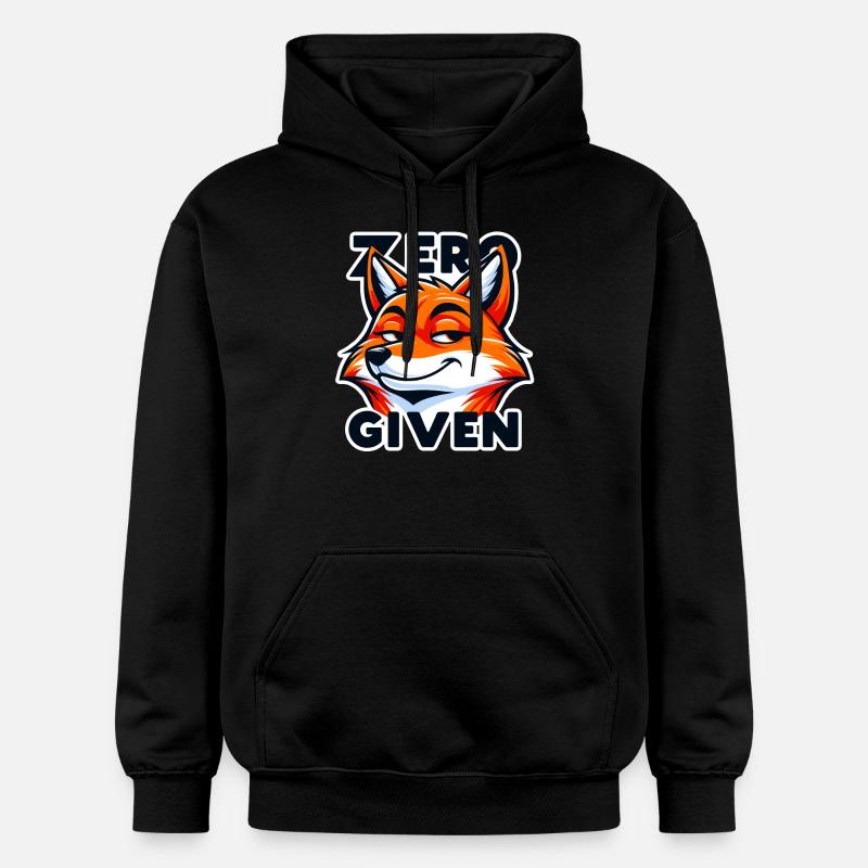 Zero Given - Fox Illustration - Gildan Unisex Softstyle® Midweight Hoodie - black