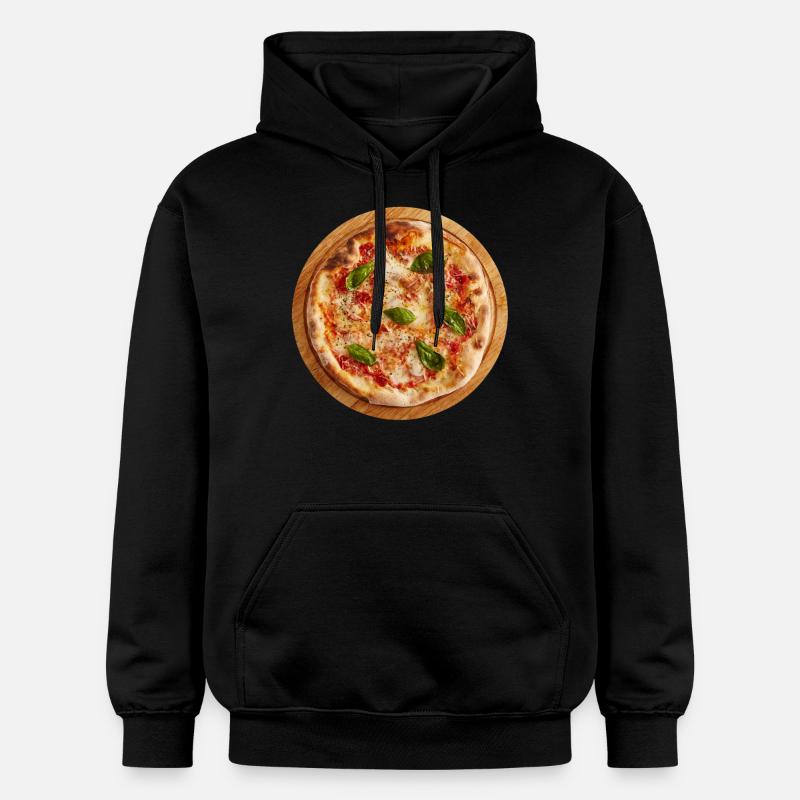 margherita nourriture pizza pizzeria manger - Sweat à capuche Softstyle® Gildan Unisexe - noir