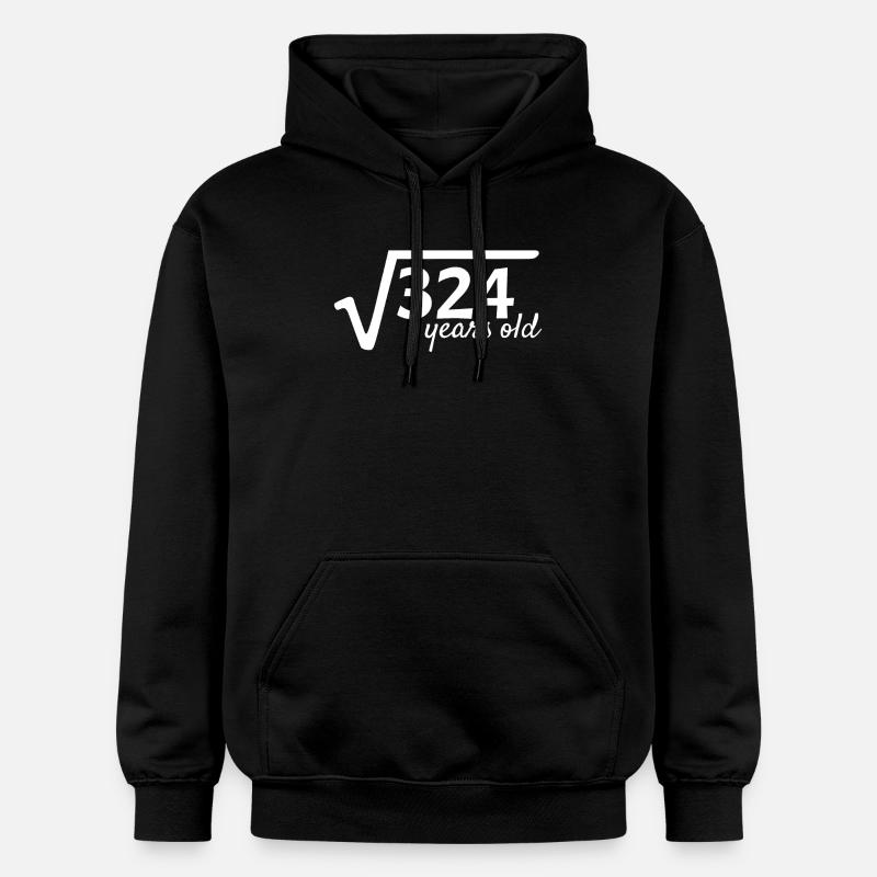 18 years old root math - Gildan Unisex Softstyle® Midweight Hoodie - black