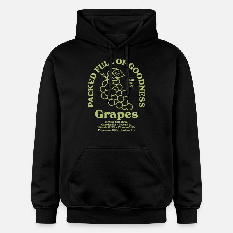 Raisins Vert Nutritif - Sweat à capuche Softstyle® Gildan Unisexe - noir