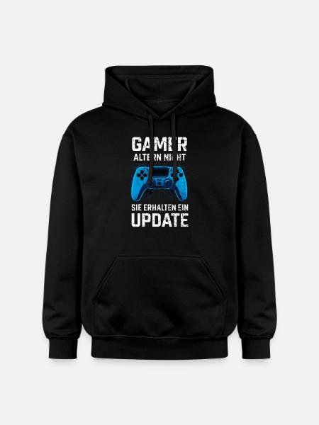 Gamers don't age - Gildan Unisex Softstyle® Midweight Hoodie - black