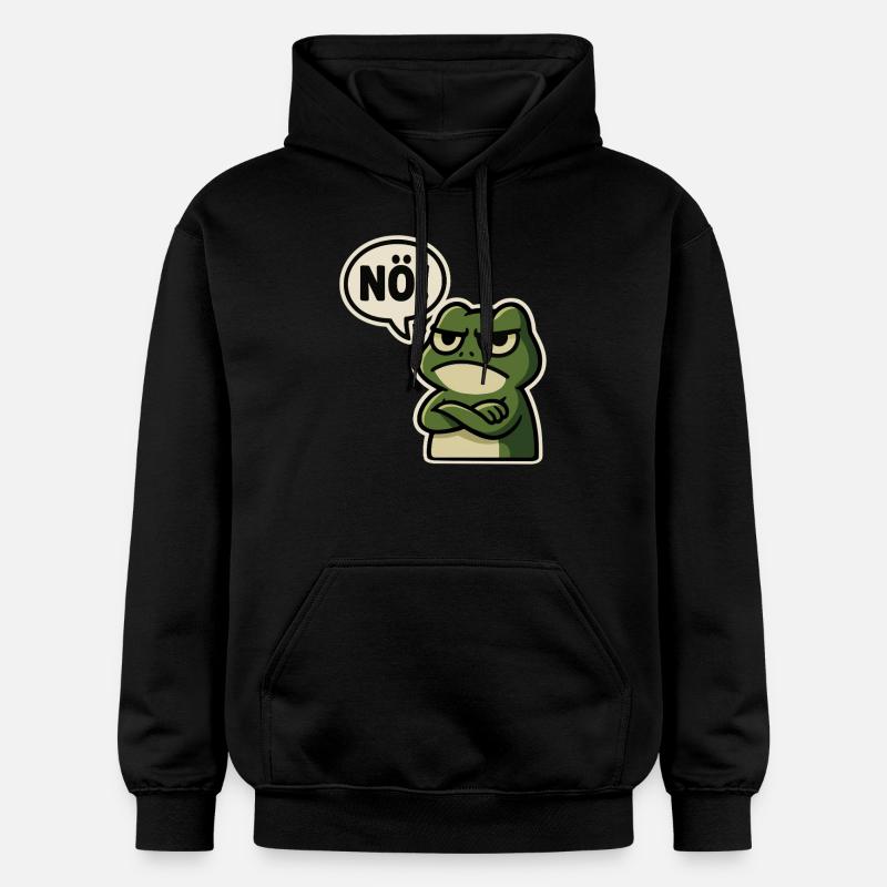 Nope Frog – Agacé et drôle - Sweat à capuche Softstyle® Gildan Unisexe - noir