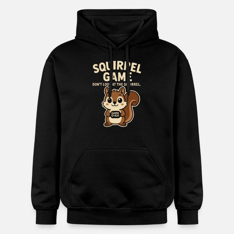 Eichhörnchen Lustiger Spruch game over - Gildan Unisex Softstyle® Midweight Hoodie - Schwarz