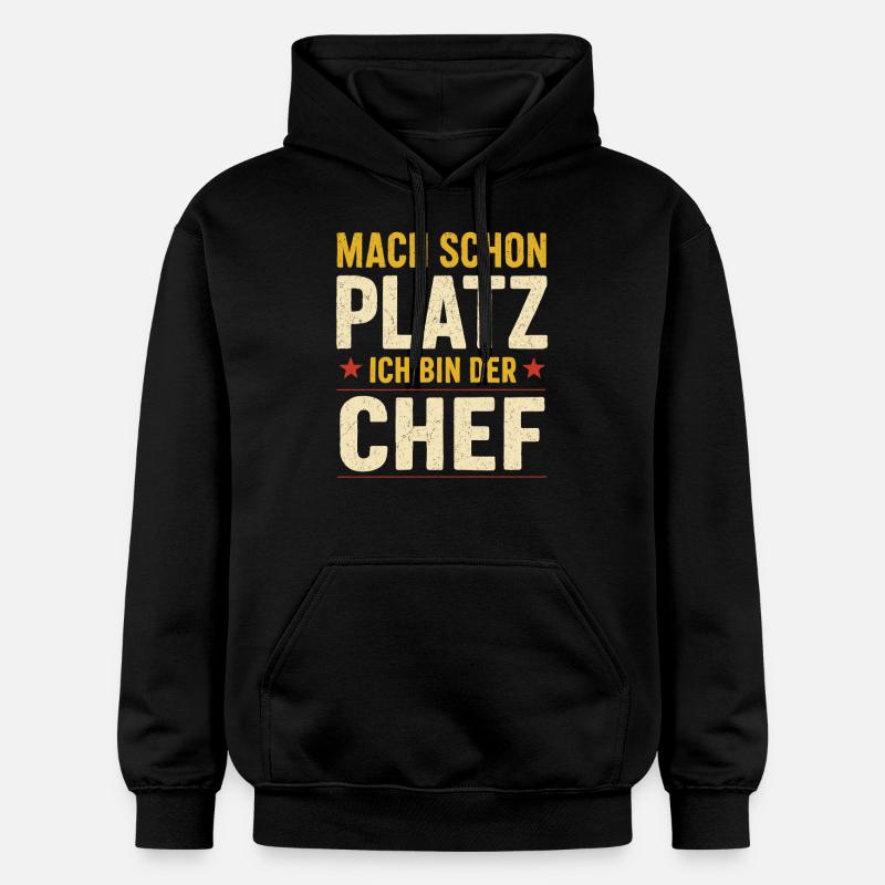 Ich bin der Chef – Spruch - Gildan Unisex Softstyle® Midweight Hoodie - Schwarz