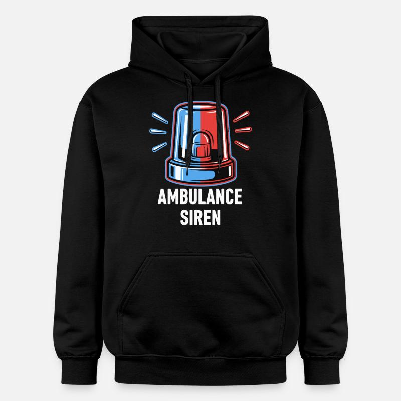 Sirène d’ambulance - Sweat à capuche Softstyle® Gildan Unisexe - noir