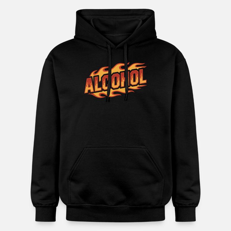 Alcool - Cool Drinking Logo - Sweat à capuche Softstyle® Gildan Unisexe - noir